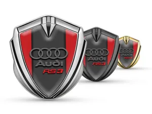 Audi Emblema Silicone Badge Look Moderno Stile High-End